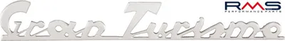 Image de Écusson RMS Emblem Gran Turismo 4, dimensions 170 x 30 mm, compatible avec Vespa GTR 125