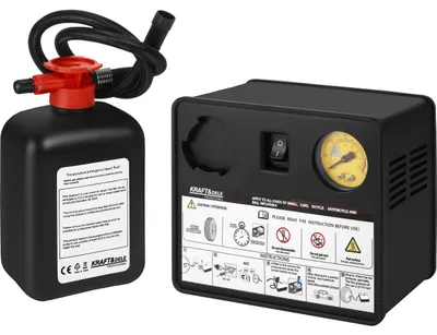 Produktbild von KRAFT&DELE | Reifenreparaturset, Reifenreparaturset mit 12-V-Kompressor und Dichtmittel, Reifendichtmittel