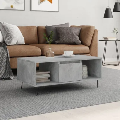 Produktbild von 2025 cloris Couchtisch Betongrau 90x50x36,5 cm Holzwerkstoff - Couchtische Sale6808130 1parcel