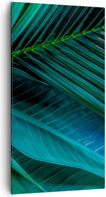 Produktbild von Bild auf Leinwand - Leinwandbild - Einteilig - Blatt Tropen Grün - 55x100cm - Wand Bild - Wanddeko - Wandbilder - Leinwanddruck - Bilder - Wanddekoration - Leinwand bilder - Wandbild - PA55x100-5071
