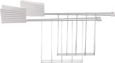Produktbild von Alessi Toastklammern für den Plissé-Toaster - weiß - Michele de Lucchi - MDL08RACKW