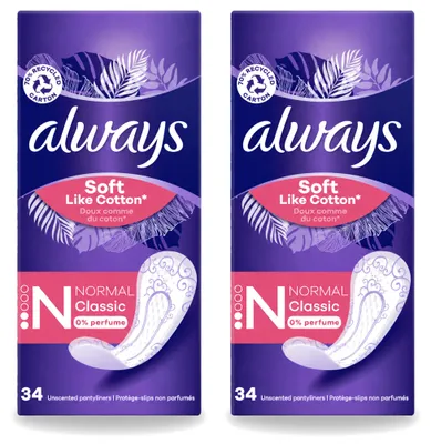 Zdjęcie produktu dla 2 sztuki wkładek urologicznych Always Discreet Normal, opakowanie ekonomiczne