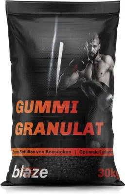 Produktbild von Famanu Gummigranulat 30 kg für Boxsäcke und Boxzubehör - Schwarz