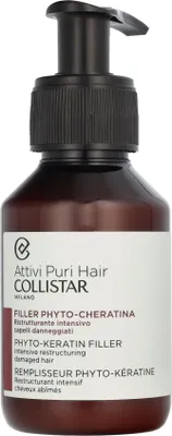 Produktbild von Collistar Filler Phyto-Cheratina, Haarkonzentrat, Frauen, Sprödes Haar, beschädigtes Haar, 100 ml, Reparatur, Glanz, Weichmachend, Straightening, Pumpenflasche