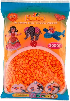 Obrázok produktu pre 3000 žehliacich korálikov Hama Midi - marhuľová