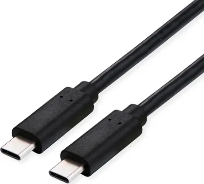 Produktbild von VALUE USB4 Gen2x2 Kabel, C–C, ST/ST, 4K UHD-1, 20Gbit/s, 100W, schwarz, 2 m