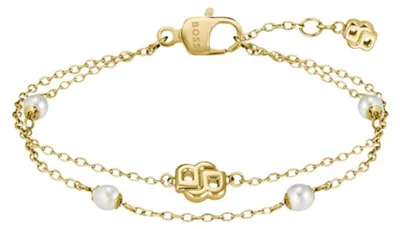 Produktbild von Vergoldetes Armband mit Perlen Double B 1580808
