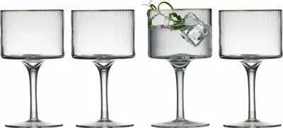 Produktbild von Lyngby Glas 23714, Gin & Tonic-Glas, 450 ml, Glas, Gold, Transparent, 4 Stück(e), Rund