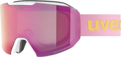 Zdjęcie produktu dla Okulary narciarskie Uvex Skibrille evidnt ATTRACT, białe matowe, soczewki: lustrzane różowe