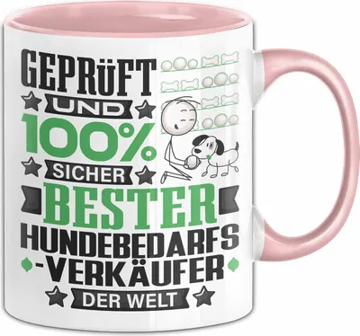 Produktbild von Hundebedarfsverkäufer Geschenk Lustiger Spruch für Hundebedarfsverkäufer Geschenkidee Bester Hundebedarfsverkäufer Der Welt (Rosa)