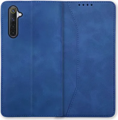 Produktbild von Bookstyle 'Premium' Schutzhülle Klapphülle Schutztasche Etui Cover für Realme 6 / 6S - Blau