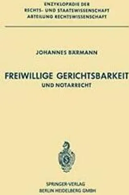 Zdjęcie produktu dla Freiwillige Gerichtsbarkeit und Notarrecht