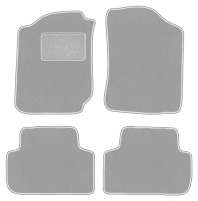 Obrázek produktu pro Velurové autokoberce pro: Toyota Land Cruiser J90 / J95 1996-2001 (terénní) – sada 4 ks, šedé, na míru – Wielganizator OSLO