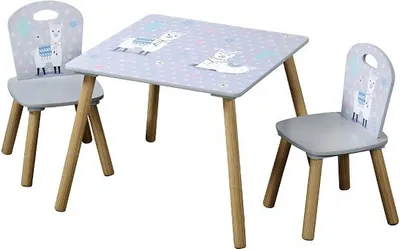 Obrázek produktu pro KESPER Dětský Stůl A Dvě Židle Motiv Lama 17702