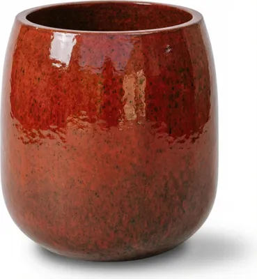 Zdjęcie produktu dla Doniczka ceramiczna Provencelia SOCRATE Tropikalny pomarańcz, Ø40 cm x H49 cm, mrozoodporna