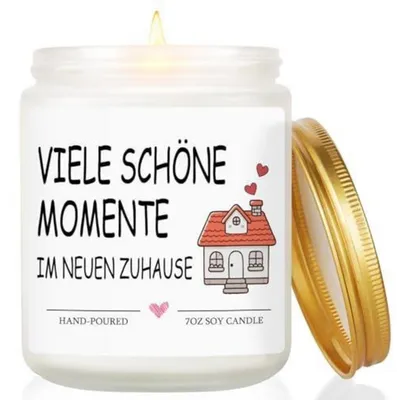 Productafbeelding van Geurkaars lavendel, gemaakt van sojawas, in een glazen pot. Brandduur: 40-50 uur. Ideaal als cadeau