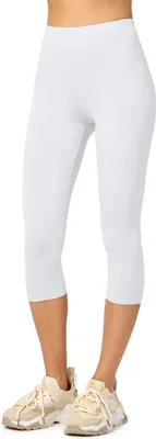 Image de Merry Style Leggings 3/4 pour femmes en viscose MS10-144 (Blanc, L)