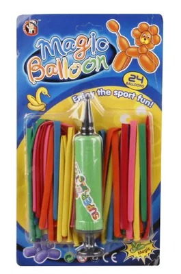 Produktbild von Modellierballons 24 Stück mit Pumpe