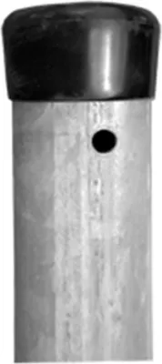 Produktbild von PROREGAL Maschendrahtzaun, Zaunpfosten, mit Kappe, Rund, Metaltec Zn, 48/1,25/1750mm, Runde, Kappe