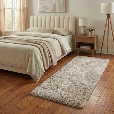 Produktbild von Volero - Waschbarer Läufer - Blaze Beige Grau - 80x250 cm - Wohnzimmer, Schlafzimmer, Flur - Ländlich, Modern, Skandinavisch