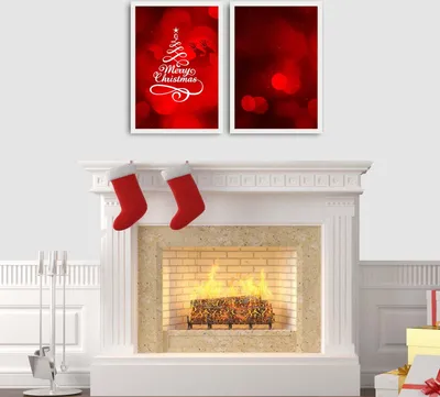 Zdjęcie produktu dla Wallity, 2PBCTNOEL- CST2009, Kolorowe, Obrazy na płótnie, 72 x 50 cm, Malarstwo: 100% MDF (Grubość: 2