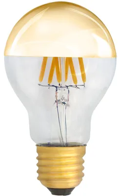 Produktbild von LED Filament Kopfspiegel GOLD 4W = 40W E27 AGL Glühlampe Glühbirne Glühfaden warmweiß