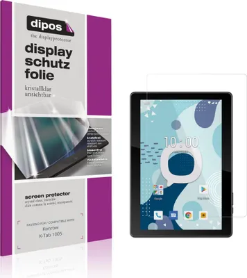Produktbild von 2x Schutzfolie für Konrow K-Tab 1005 klar Displayschutzfolie Folie Display Schutz dipos