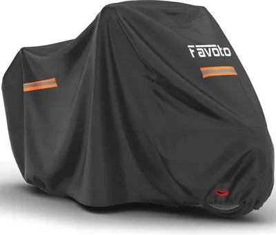 Produktbild von Famanu Motorradabdeckung - Wasserdicht mit UV-Schutz und reflektierenden Streifen