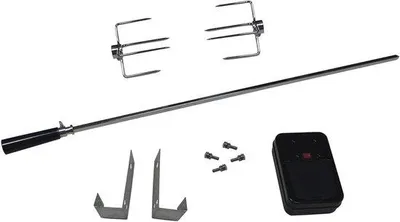 Produktbild von Famanu Rotisserie Spießgabeln und Haken für Barbecues - 80 cm