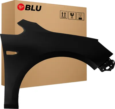 Zdjęcie produktu dla BLU Błotnik pasujący do Opel Astra J 4 IV Z22 Prawy Czarny Graphitschwarz | 2009- | Przedni Przód | Lakierowany | Gotowy do montażu  | Stal