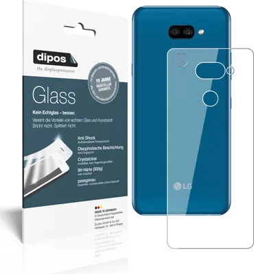 Produktbild von 1x Schutzfolie für LG K40s Rückseite - Anti-Shock 9H Folie dipos Glass Kunststoffglas