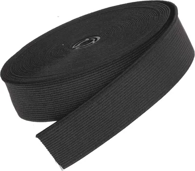 Produktbild von Elastisches Band zum Nähen – Taillenband-Elastik – 20 mm – Schwarz – Starkes, flaches Elastikband für Kleidung – 6 Meter – Auch geeignet für Röcke