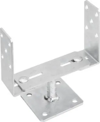Produktbild von GRUNDLINE - Stützenfuß Pfostenträger – breitenverstellbar – PSRT 60-200x136x4,0
