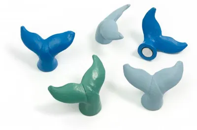 Productafbeelding van Trendform Magneet - Blauwe walvis - set van 5 verschillende