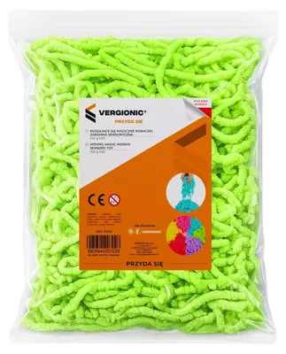 Obrázok produktu pre Senzorické červíky antistresová hračka pohyblivé gumené červíky pre deti zelené 100 g