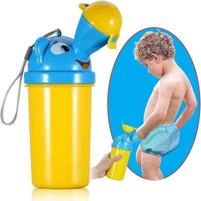 Imagen del producto de Orinal portátil para bebés y niños, compacto y ligero, ideal para viajes, para el entrenamiento en el uso del baño