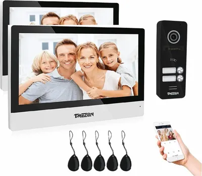 Zdjęcie produktu dla Wideodomofon, ekran 10 cali, rozdzielczość 1080P, 2M1T