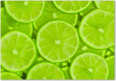 Produktbild von Tulup® Glas-Bild - 100 x 70 - Wandbild aus Glas - Wandkunst - Wandbild hinter gehärtetem Sicherheitsglas - Essen & Getränke - Limetten - Grün