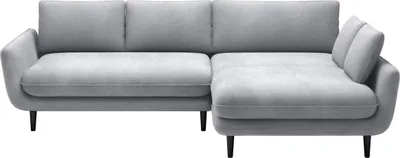 Produktbild von DOMO-HOME Ecksofa mit Schlaffunktion SOLANO – Elegantes Skandinavisches Ecksofa 260x167cm| Bettkasten und Holzbeinen für Komfort und Stil | Hochwertigen Materialien | Farbe weiß | Rechts