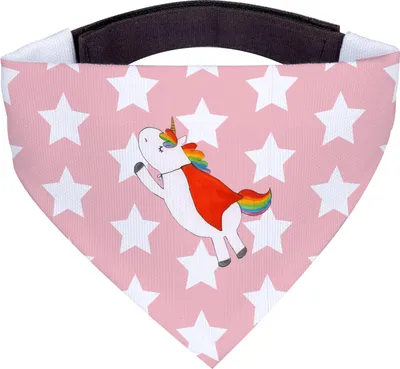 Produktbild von Mr. & Mrs. Panda Halstuch Hund Einhorn Super - Rot Pastell - Geschenk, Tuch, Freundin, Superheld, Einhörner, Hunde, Für, Hundehalstuch, Unicorn, Held