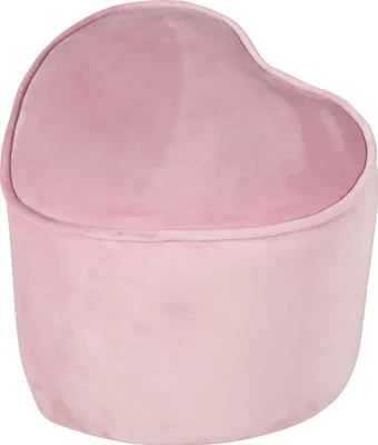 Obrázek produktu pro roba "Lil Sofa" dětská stolička ve tvaru srdce, pohodlná stolička potažená sametovou látkou ve fialové barvě, puf