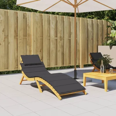 Produktbild von Möbel Sonnenliegen-Auflage Schwarz 186x58x3 cm Oxford-Gewebe - Gartenmöbelauflagen 314165