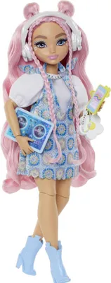Produktbild von Barbie Dream Besties Daisy Jean-Modepuppe mit 9 Zubehörteilen zum Thema DJ und Musik, Modepuppe, Weiblich, 4 Jahr(e), Mädchen, Mit Ton, 276 mm