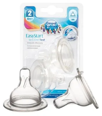 Immagine prodotto di Tettarella in silicone per biberon EasyStart, 2 pezzi