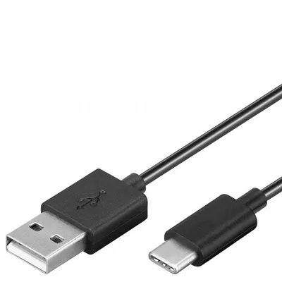 Produktbild von USB-C Lade- und Synchronisationskabel für alle Geräte mit USB-C Anschluss, 2 Meter Schwarz