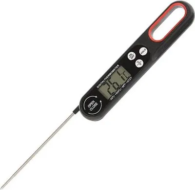 Image de Verk 07176 Thermomètre de cuisine LCD 300°C, noir