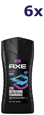 Produktbild von 6x Axe Douchegel - 250ml - marine ocean fresh
