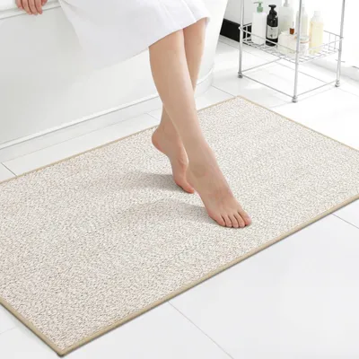 Immagine prodotto di Omgoods - Tappetino antiscivolo ad asciugatura rapida, 61x120 cm, color beige