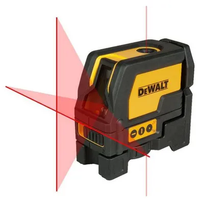 DEWALT Kreuzlinienlaser mit 2-Punkt-Funktion DEWALT Kreuzlinienlaser DW0822 + 2-Punkt 10m rot