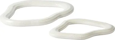 Imagen del producto de Broste Copenhagen, posavasos NORDIC VANILLA, set de 2 unidades, 25x19 cm